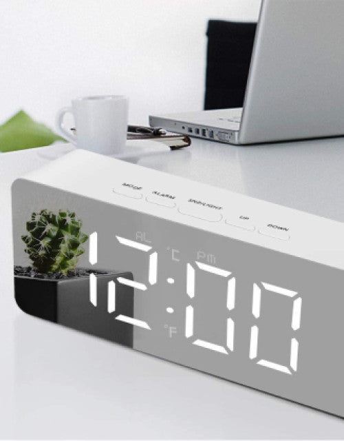 Digital Smart Back Light Table Mirror Alarm Clock